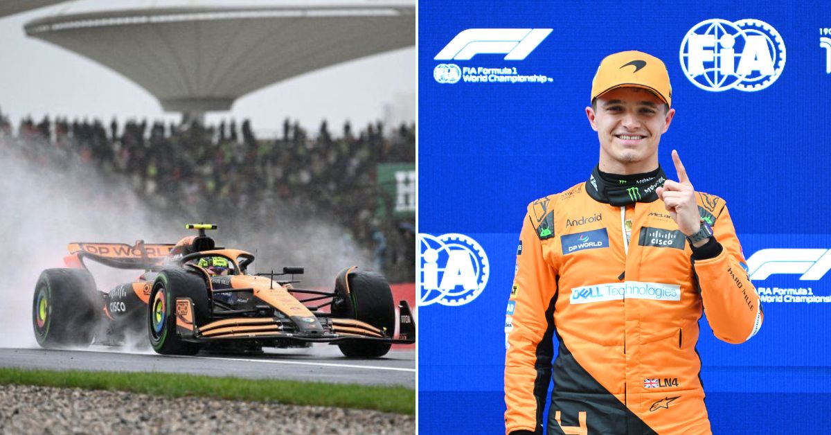 Lando Norris at the 2024 Chinese Grand Prix Sprint Qualifying