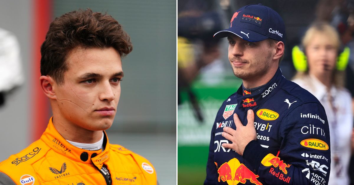 Lando Norris and Max Verstappen