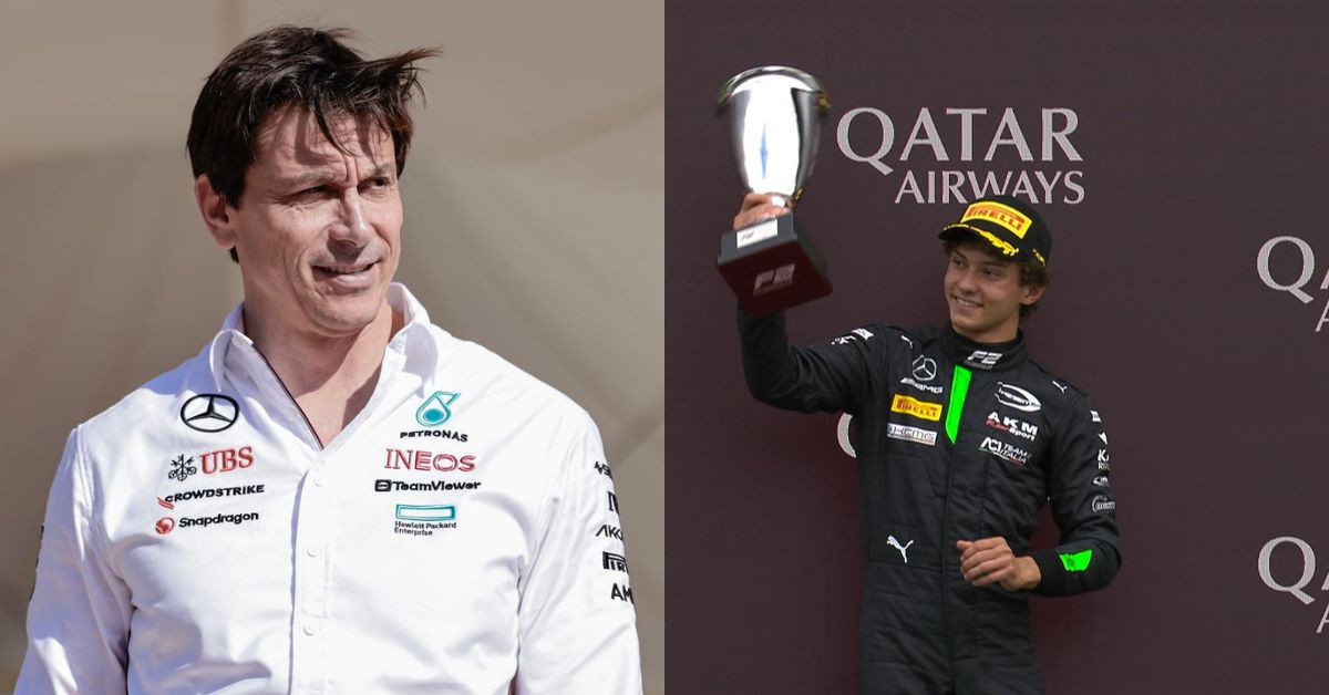 Toto Wolff and Kimi Antonelli